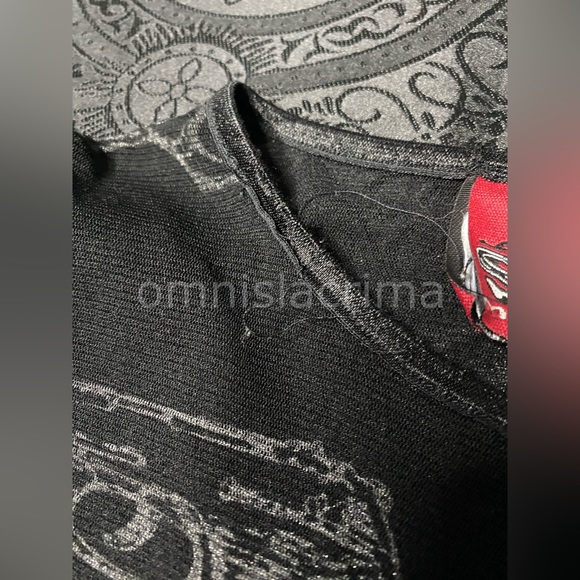 (SOLD) RARE 90s Lip Service Gun Mesh Long Sleeve Rock Sl*t Shirt - Picture 4 of 8